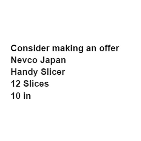 Nevco Japan Handy Slicer Original Packaging 12 Slices All Metal Movie Prop - Picture 2 of 8